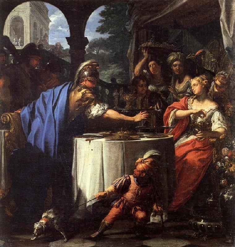 The Banquet of Mark Antony and Cleopatra, Francesco Trevisani